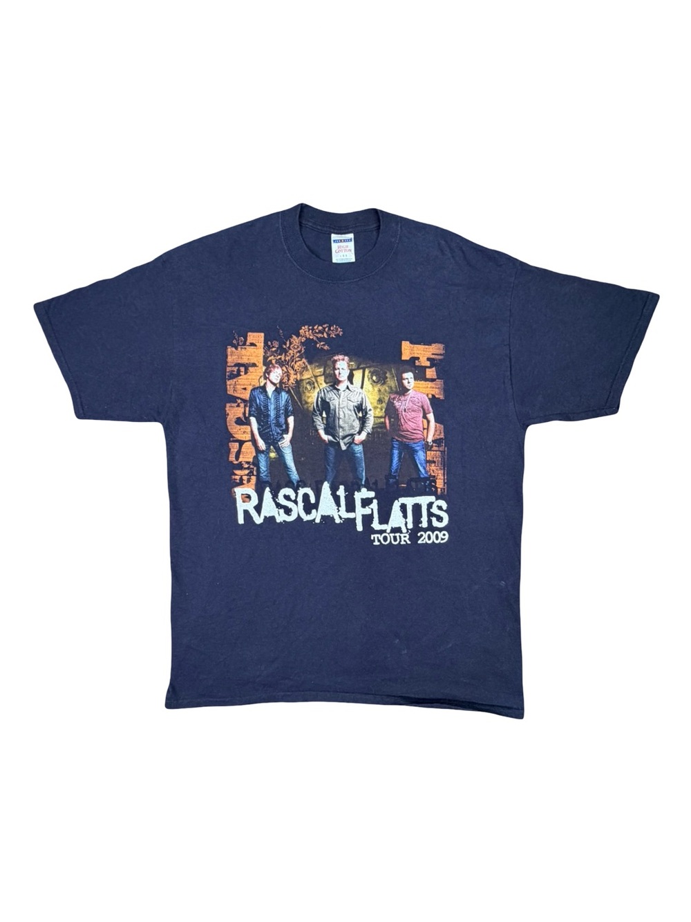 Jerzees Rascal Flatts 2009 Tour Crew Neck Tee - Size Large